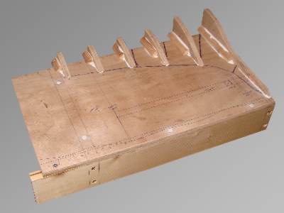 The hillside supports are glued into poistion
