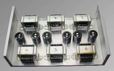 Layout of the power supply components