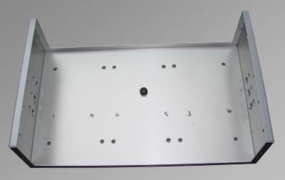 Holes drilled in the power supply chassis