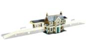Model railway country station building kit