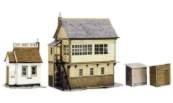 Model railway Signal Box and Office kit