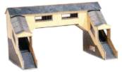 Model railway Station Covered Footbridge kit