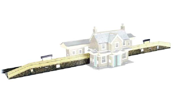 Model railway Station Platform