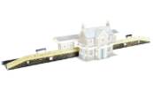 Model railway layout station platform kit