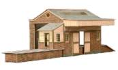 Model railway Train Goods Depot kit