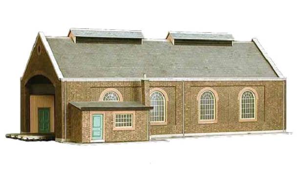 Model railway Layout Locomotive Shed kit