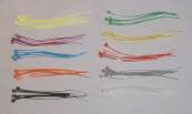 Cable Ties 100mm 50 off in 10 colours which are suitable for all Hornby railway layout applications