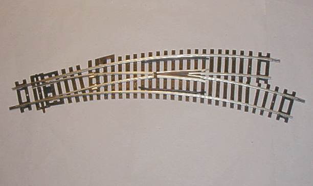 Hornby track R8075 RH curved point