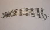 Hornby track R8075 RH curved point