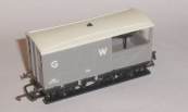 Hornby R124A GW Brake Van in grey