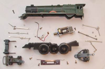 Hornby Tri-ang locomotive dismantled